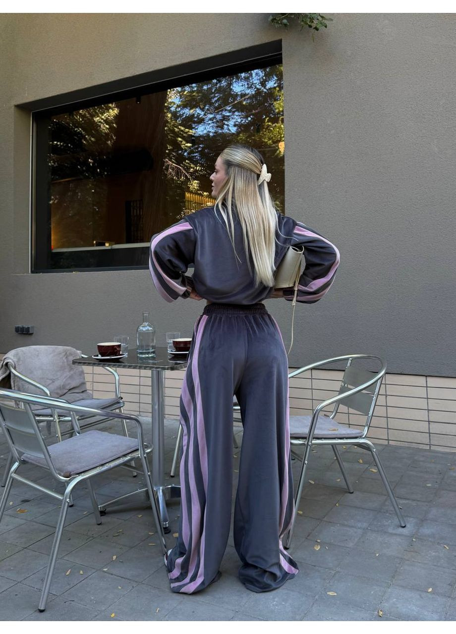 Спортивный костюм из велюра плюш на трикотажной основе — ЗАМЕРЫ В ОПИСАНИИ DK/DL Мода без кордонів (373178126)