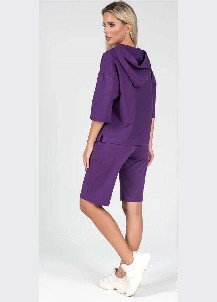 Женский костюм двойка с шортами цвет фиолет р.42/44 453619 New Trend (286330087)