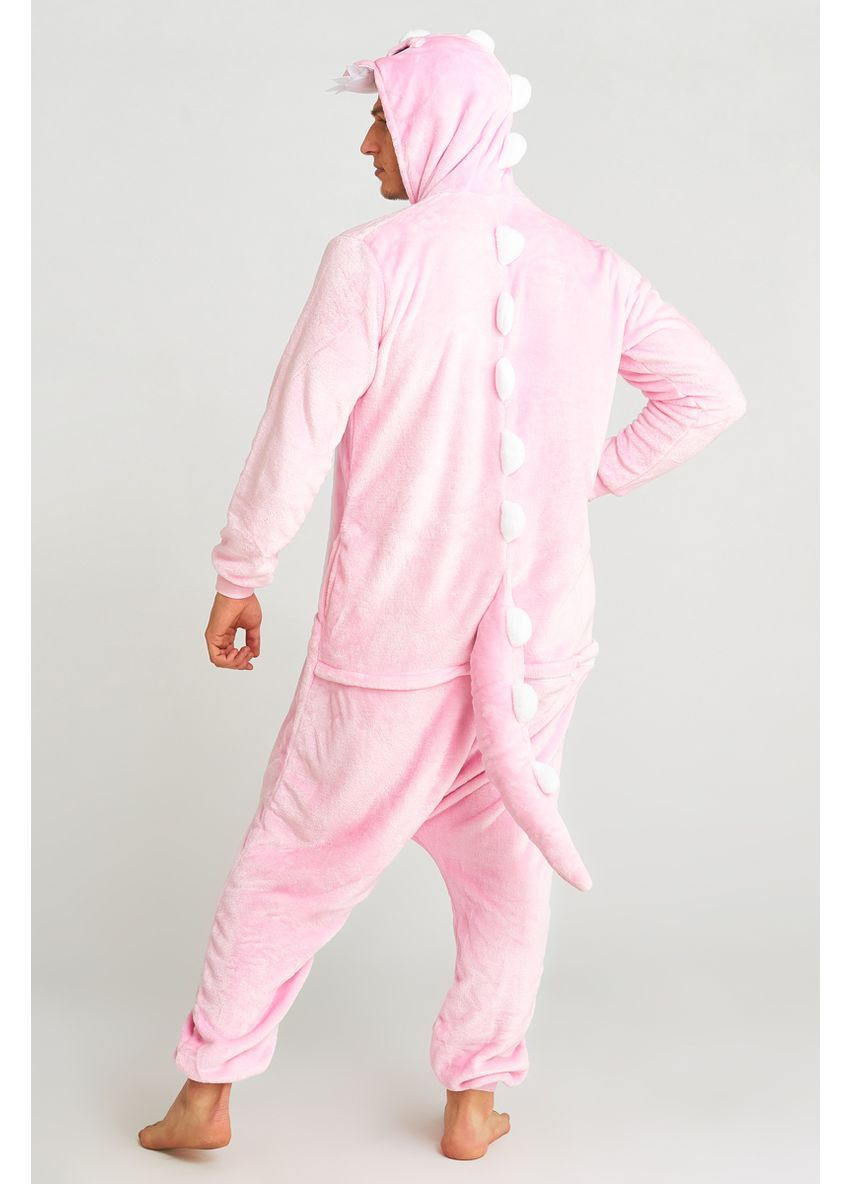 Піжама кігурумі чоловіча Рожевий дракон L (165-175 см) Jamboo (369669347)