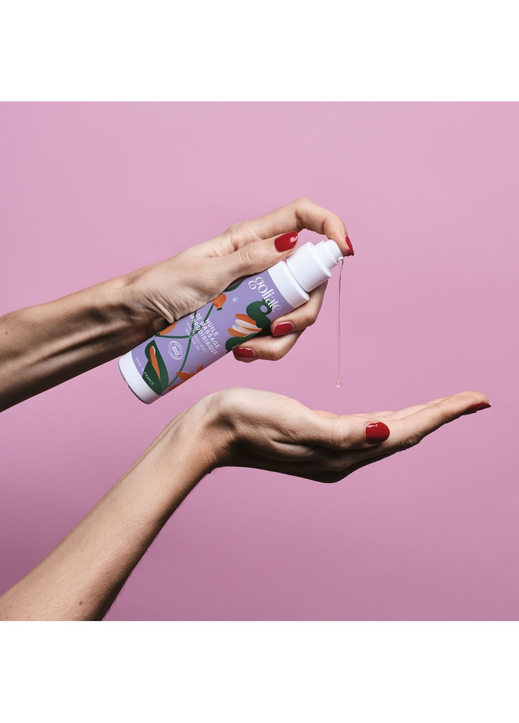 Масажна олія Huile De Massage Aphrodisiaque 100 мл, органічна, зігрівальний ефект Goliate (369609716)