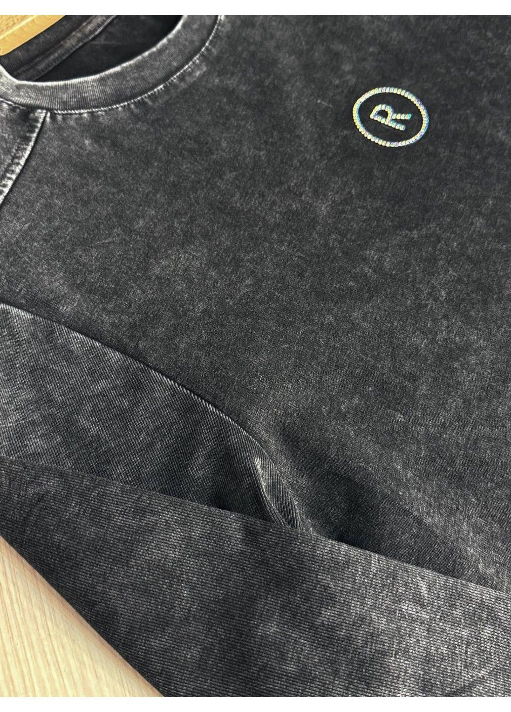 Лонгслив женский A-N 2517-5 трикотажный варка тай-дай с камешками "R" No Brand (350633706)