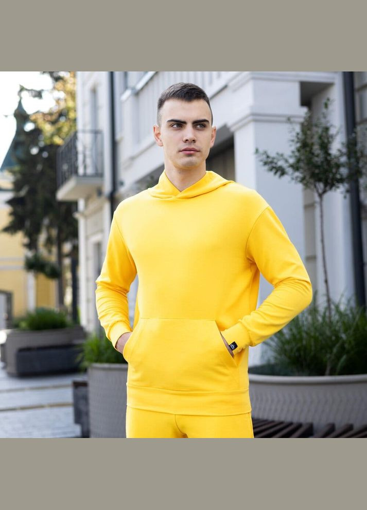 Мужское демисезонное худи желтое No Brand (346085205)