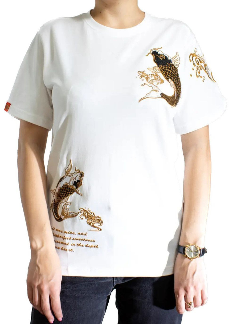 Футболка женская Carp Poems White No Brand - (333956091)