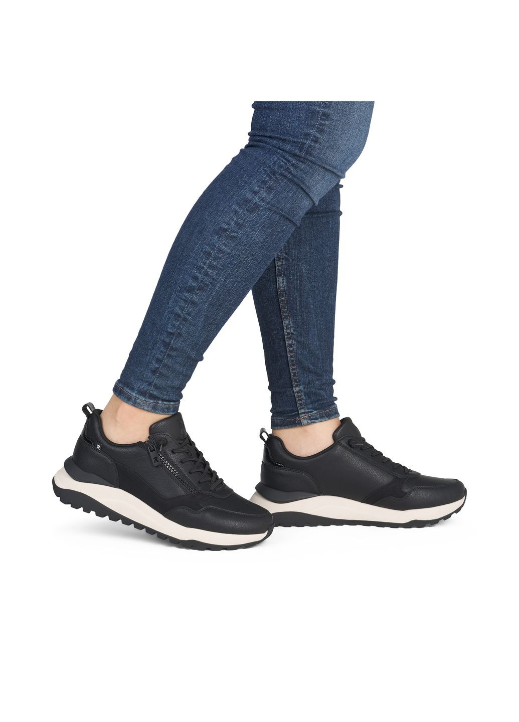 Демисезонные кроссовки Rieker чёрные демисезоны (347148135)