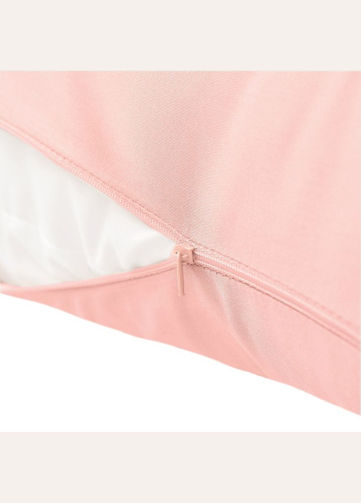 Наволочка для подушки S-Form 40х130 см, сатин, хлопок, цвет пудра, натуральная ткань, с молнией и IDEIA (334726497)