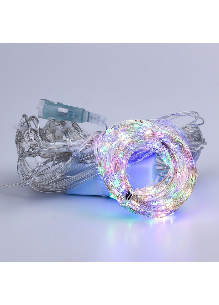 Новогодняя Гирлянда штора светодиодная GarlandoPro 200LED Роса 3х3м 8 режимов 10 нитей гирлянда роса на елке 173305ML Garlando (370801151)