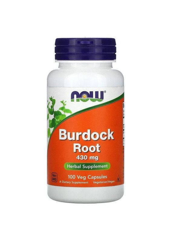 Корінь лопуха Burdock Root 430 мг 100 капсул Now Foods (361118695)