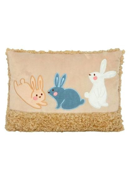 Подушка Little Rabbits TIGRES декоративна із зайками для дому та подарунка. ProDobro (367091379)