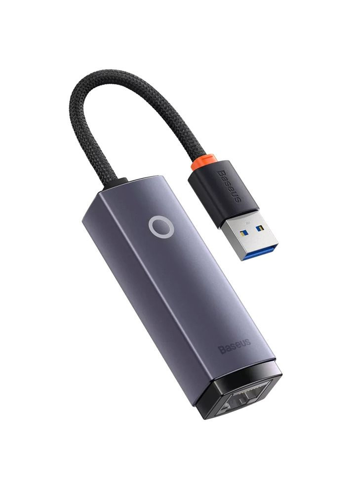 Переходник Lite Series Ethernet 1000Mbps USB to RJ45 Grey (38664) Baseus (307718066)