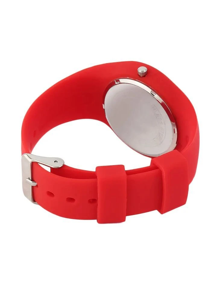 9068 rubber червоні жіночі класичні годинник Skmei 9068 red (384115391)