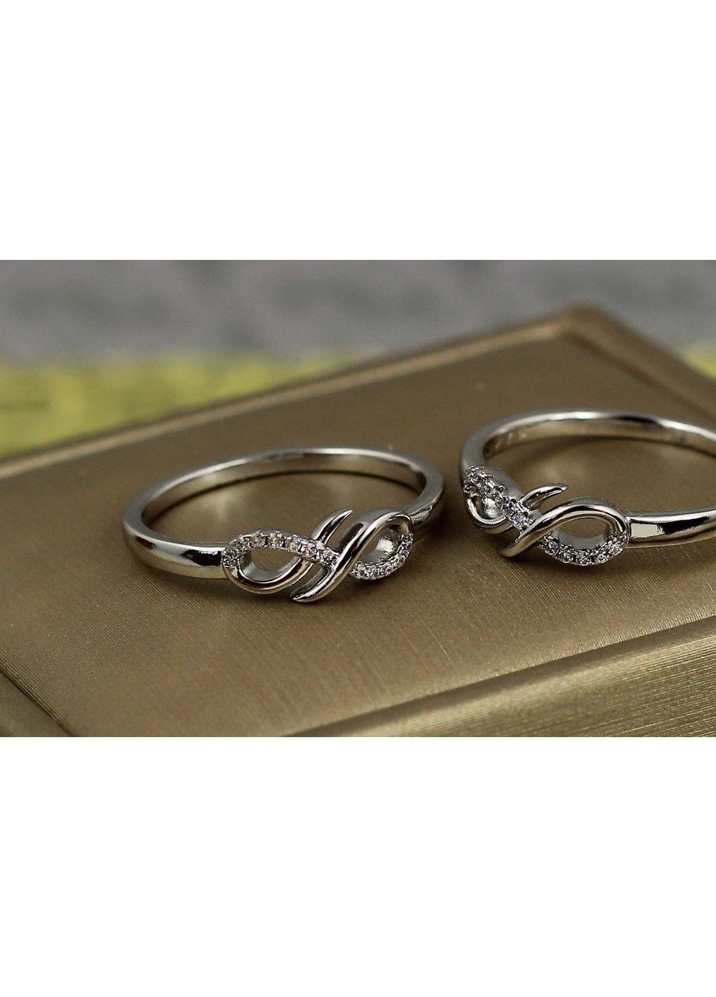 Кольцо две петельки р серебристое love-shopping Xuping Jewelry (387399767)