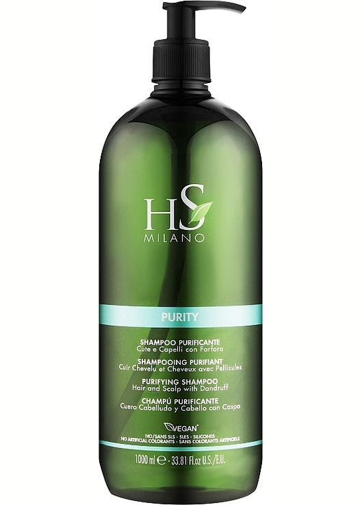 Очищающий шампунь для волос и кожи головы, против перхоти Purity Shampoo*350ml (1463974-28955989) HS Milano (369107742)