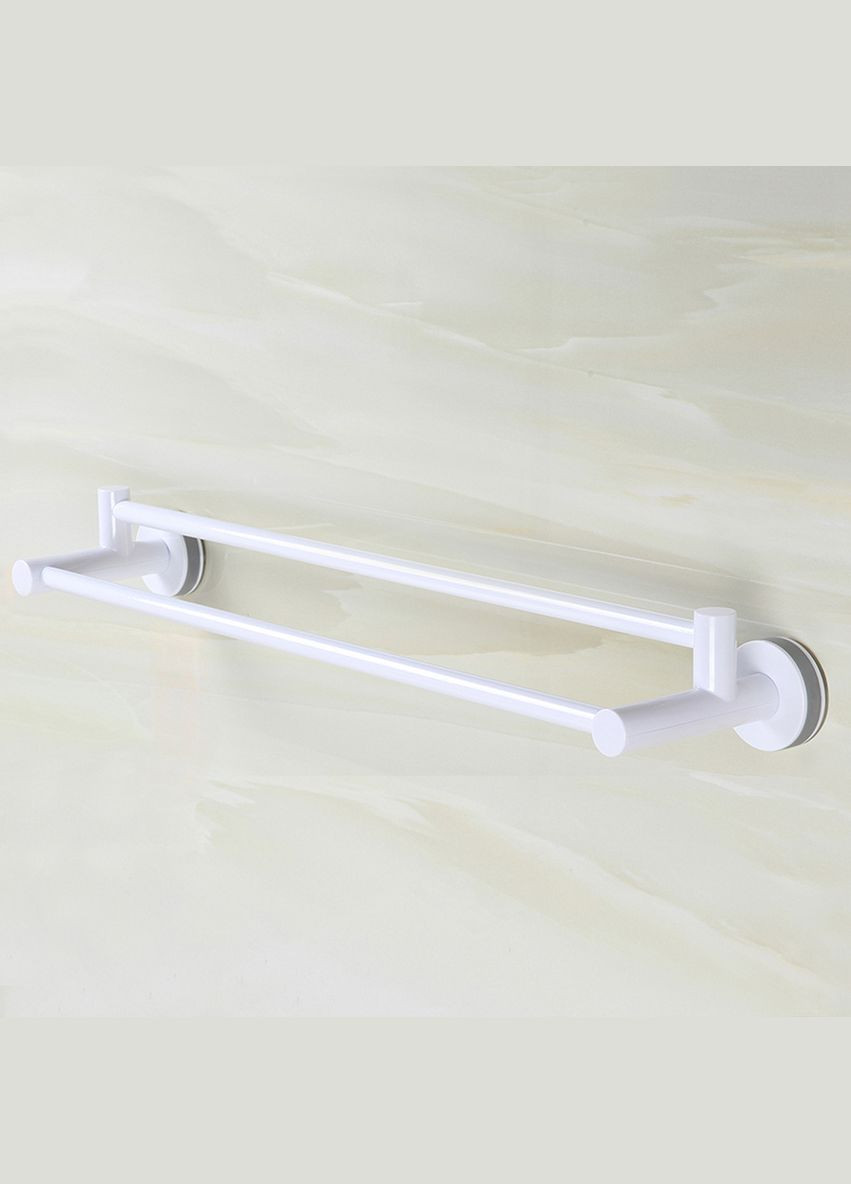 Тримач для рушників подвійний MVM BP-31 клейкий Білий (BP-31 WHITE) МВМ (365280689)