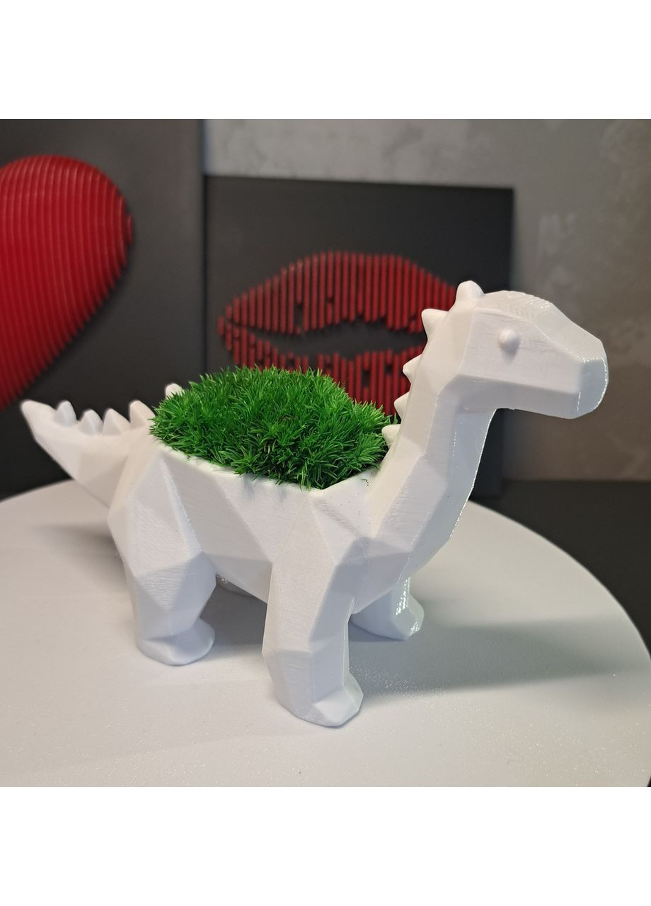 Кашпо “Динозаврик" з стабілізованим мохом 3D друк No Brand (372186034)