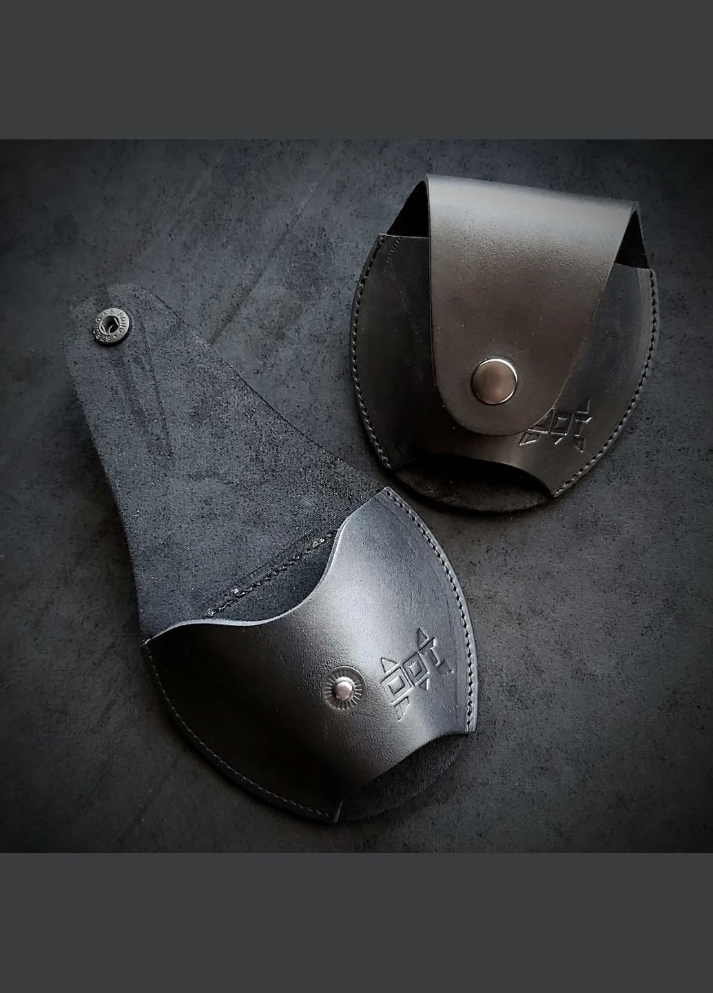 Чехол под наручники, кожаный, черный No Brand (339621699)