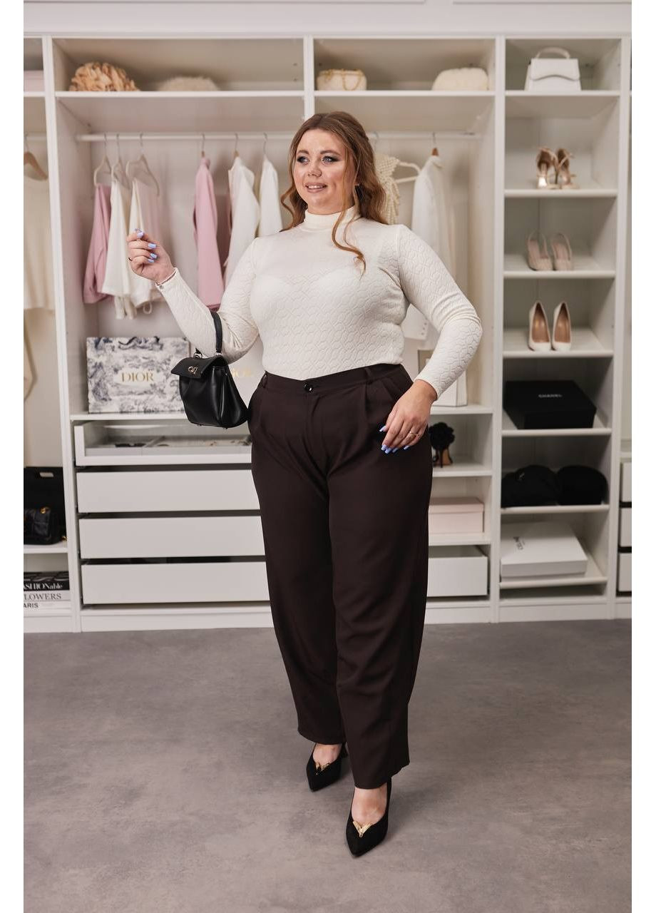 Стильные женские брюки из костюмной ткани на резинке. Размерная сетка в описании. DK/DL Мода без кордонів (358930430)