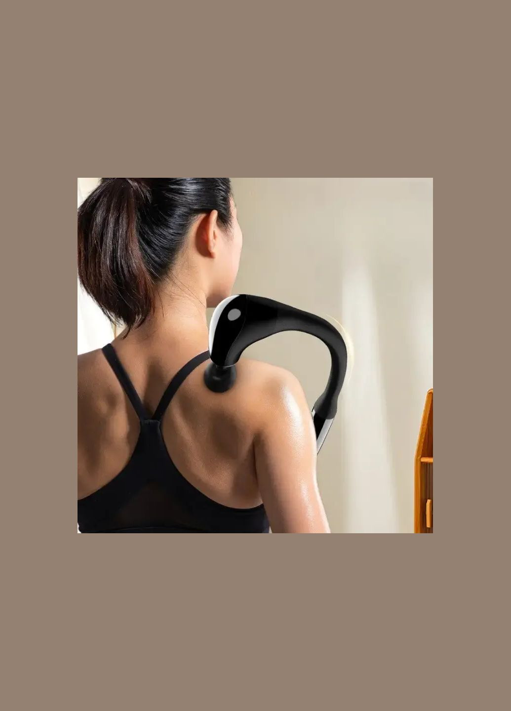 Выгнутый перкуссионный массажер для самостоятельного массажа тела и мышц JA-G4 ударный массажер Hengda (327421844)