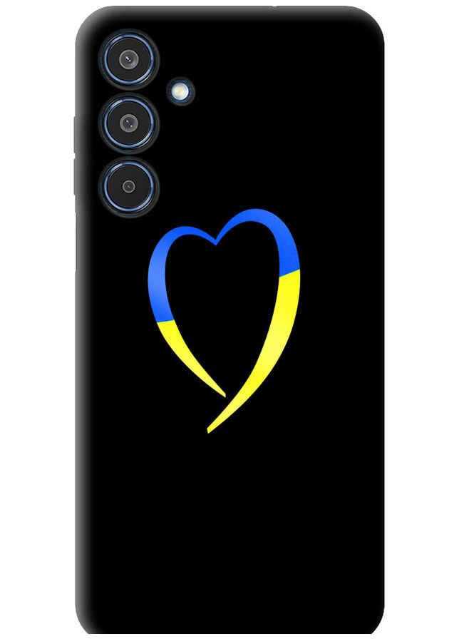 TPU чохол 'Жовто-блакитне серце' для Endorphone Samsung Galaxy M35 5G (326602440)