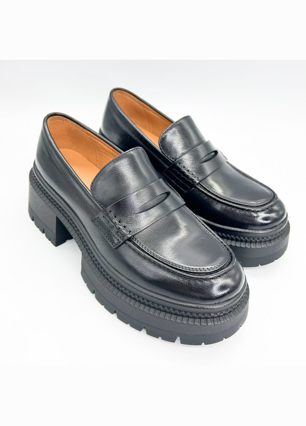 Anemone Лоферы (р) Кожа 0-1-1-PY-468A-01A черный з, — (328836492)