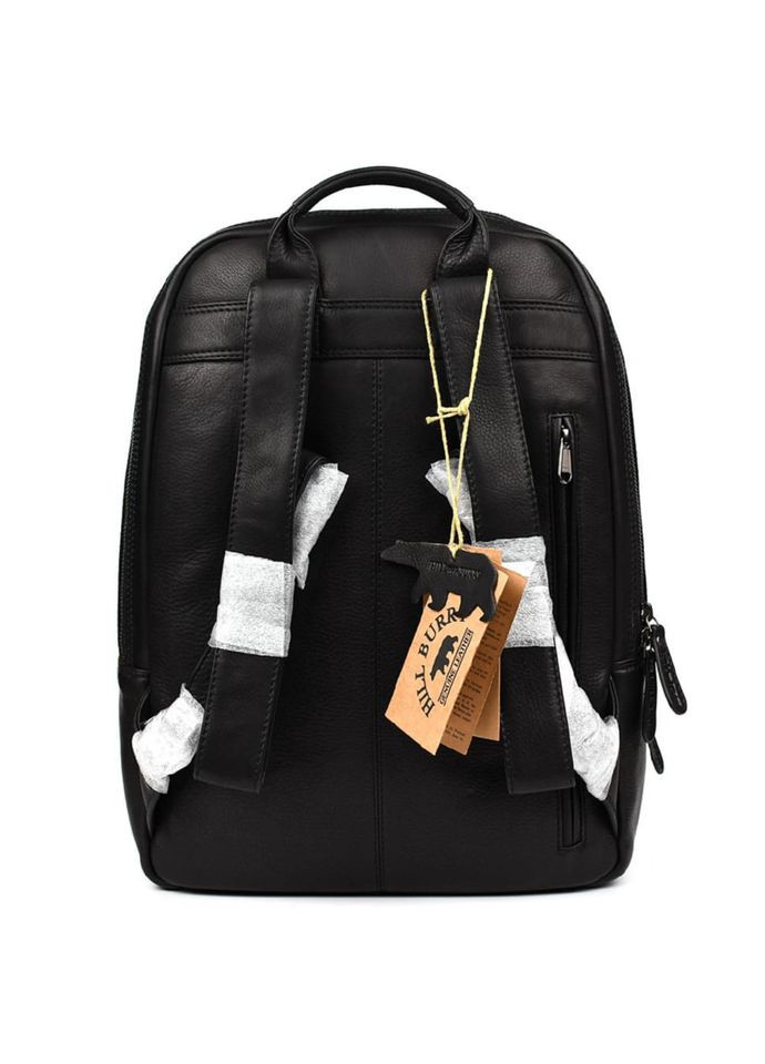Великий шкіряний рюкзак HB4006A чорний HILL BURRY (327092826)