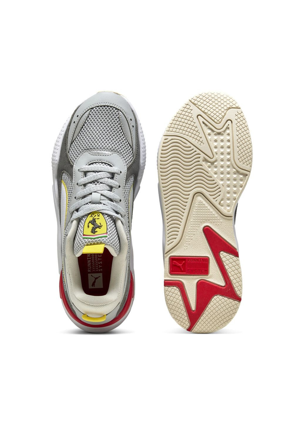 Сірі всесезонні кросівки scuderia ferrari rs-x sneakers Puma