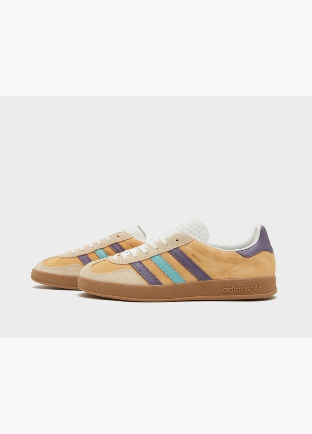 Желтые всесезонные кроссовки унисекс originals gazelle indoor yellow ig1636 adidas