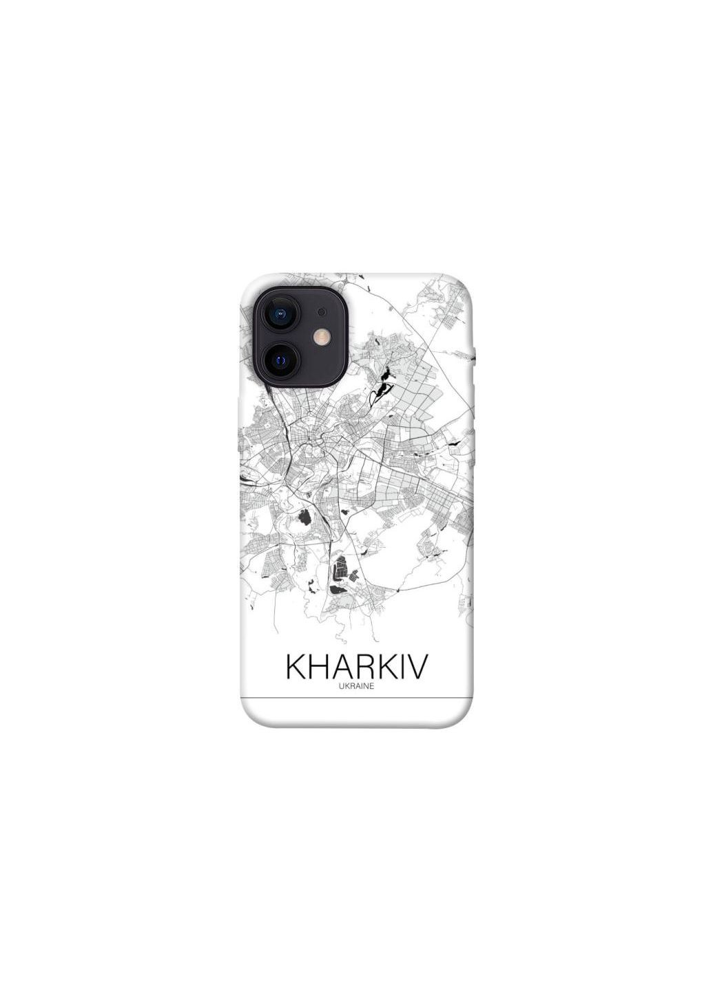 Чохол на Apple iPhone 12 mini (5.4") Kharkiv map Frontalka (356087917)