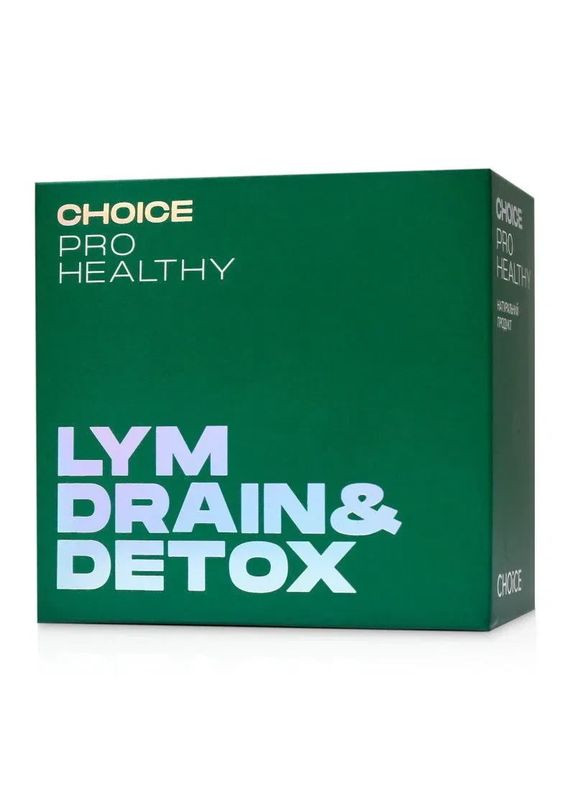 Детокс для глубокой очистки организма и дренажа лимфатической системы Lym Drain&Detox Pro Healthy 90 капсул CHOICE (361113801)