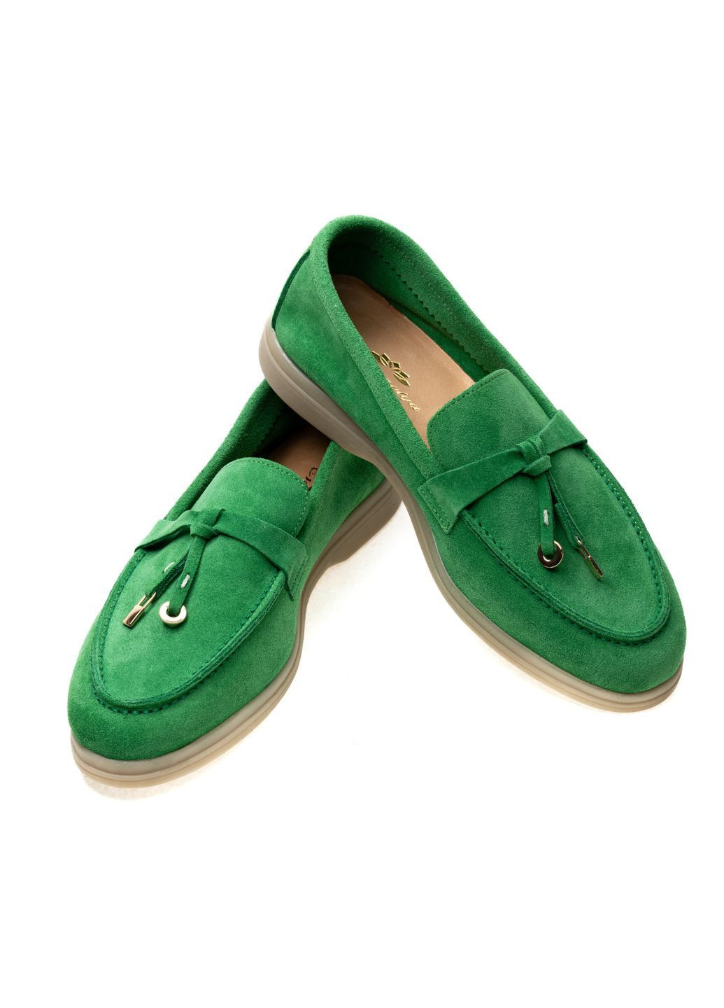 Magnolya Лофери 01482 Зелені зелений з натуральна замша, — (372384720)