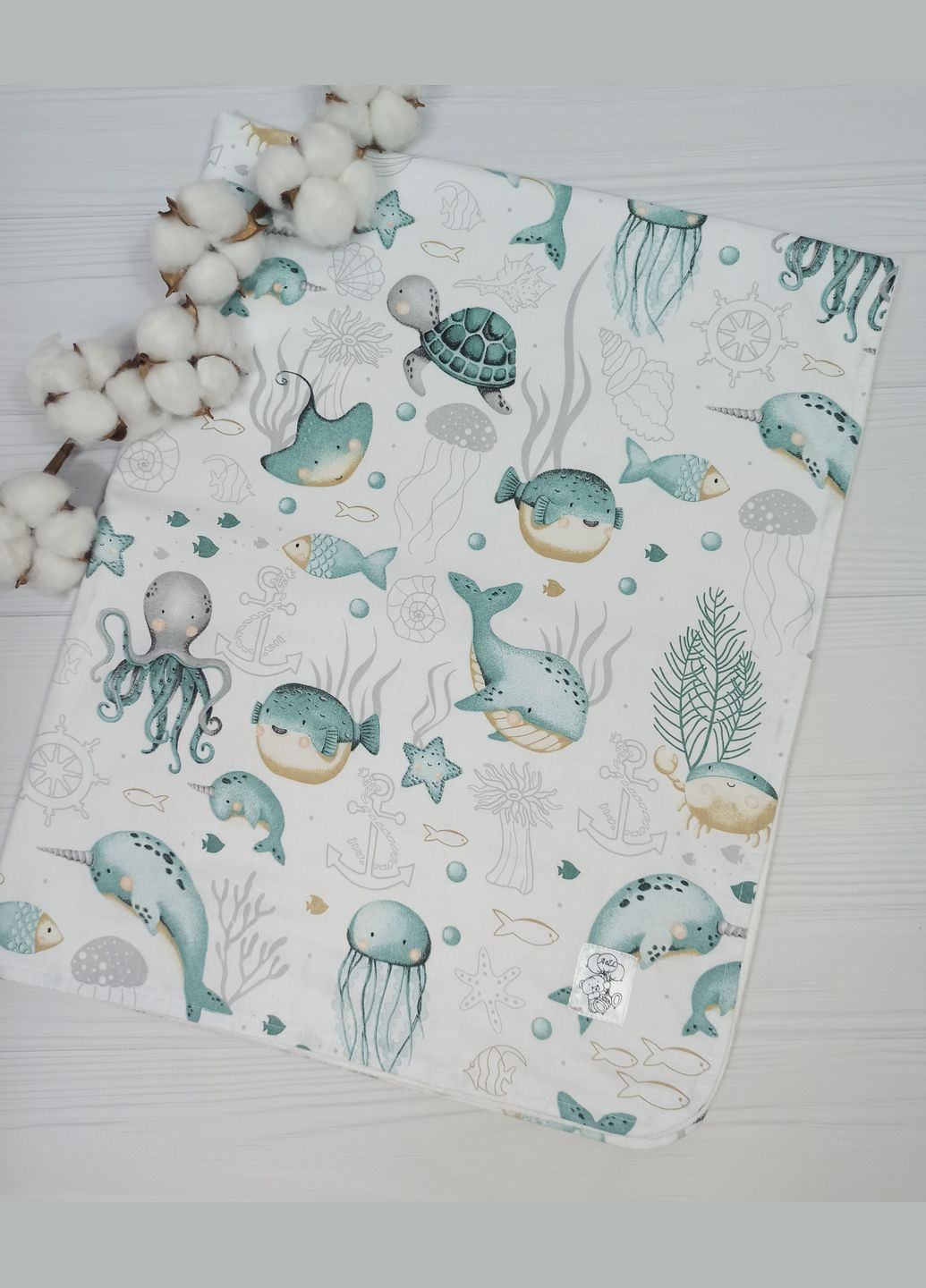 Букет з пелюшок для немовлят a.l.babybox Морські мешканці No Brand (330753746)