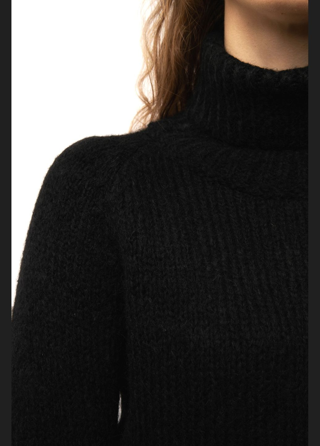 Чорний зимовий жіночий светр колір чорний cb-00233294 Karon