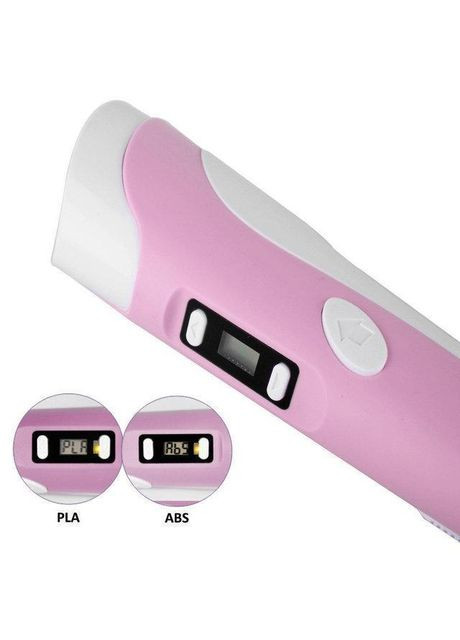 3D ручка фіолетова з комплектом PLA пластику 30 кольорів 150 метрів +трафарети 3dpen (365876370)