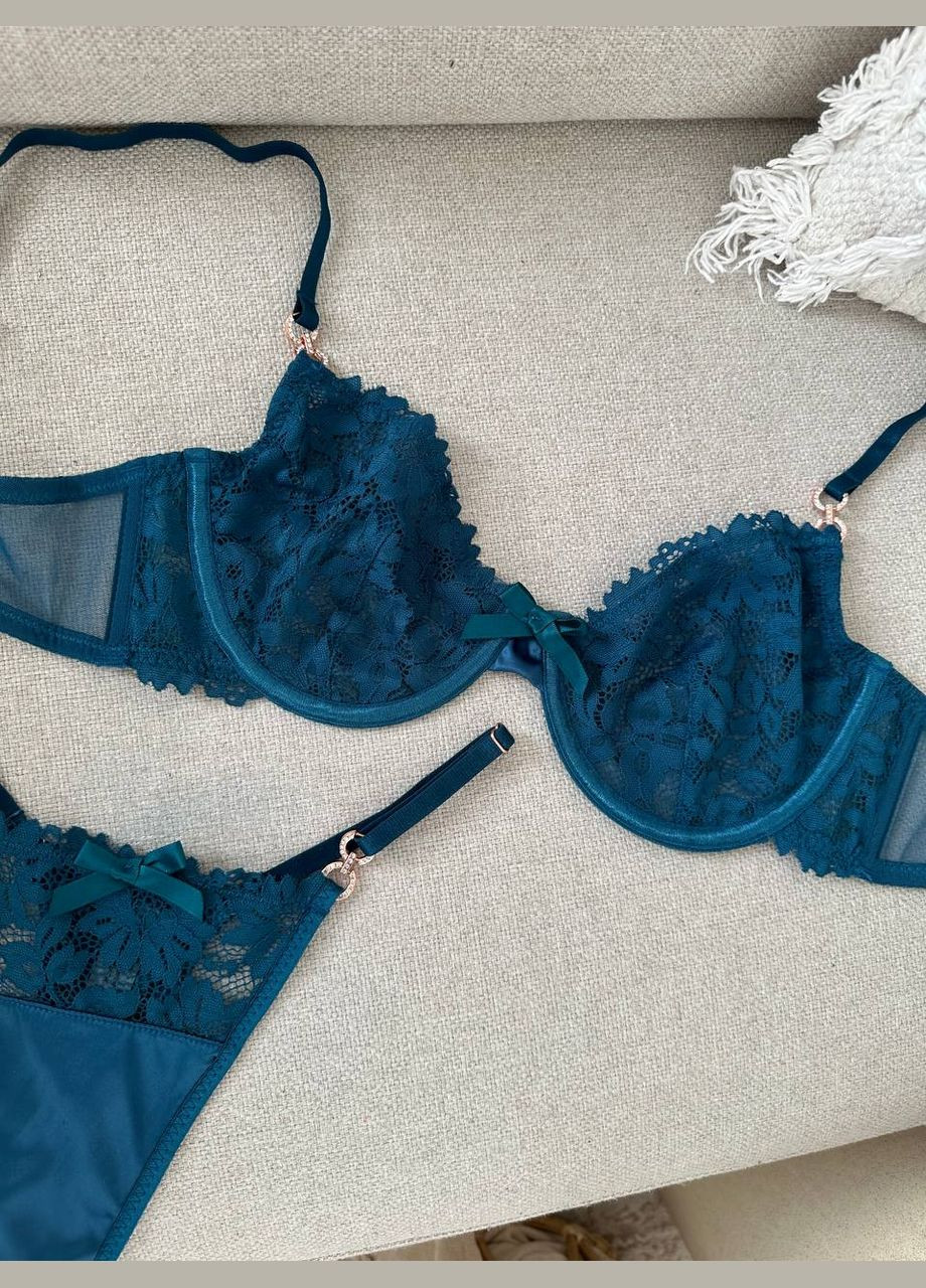 Морской волны комплект нижнего белья Domino