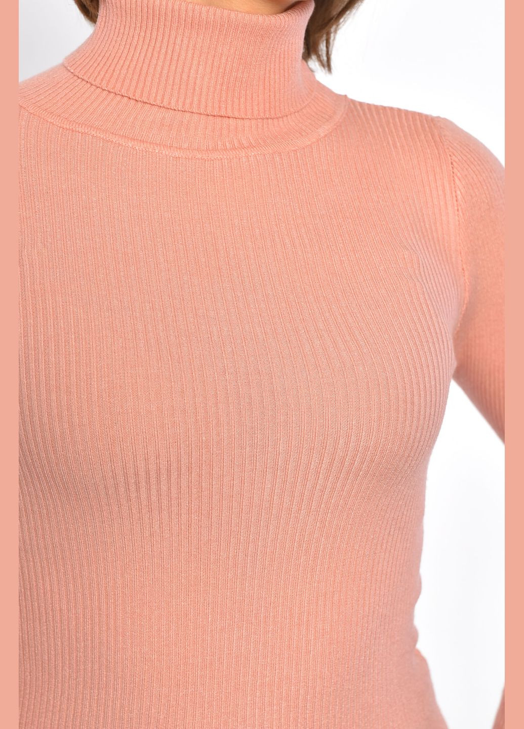 Гольф жіночий однотонний пудрового кольору Let's Shop (301764164)