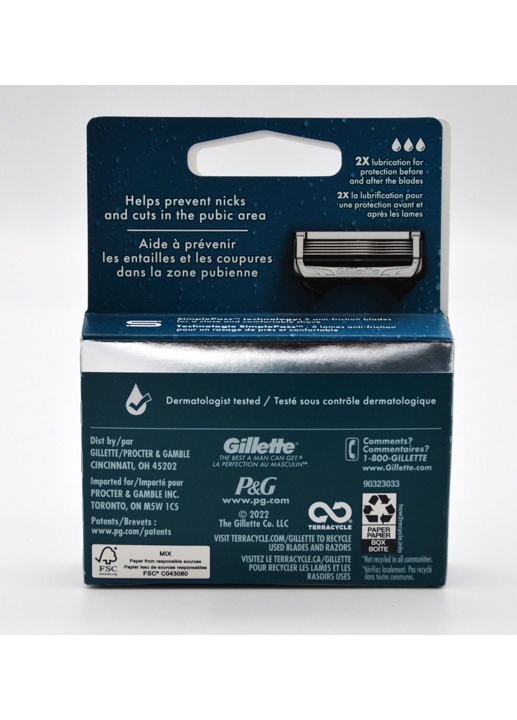 Чоловіча бритва для інтимних зон Intimate станок 6 лезвий подставка Gillette (296202527)