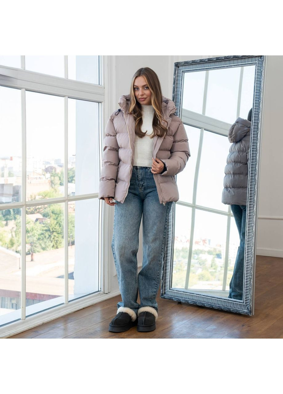 Бежева зимня жіноча куртка зимова SK