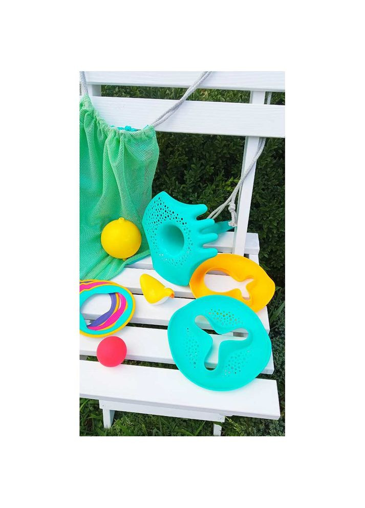 Набір для пляжу Комплект 1 Triplet + Star Fish + Ringo + Plui + Міні Качечка (2000066009014) Quut (323238510)