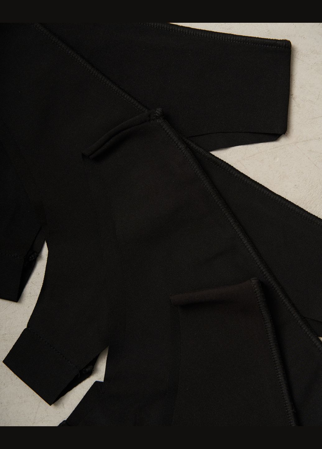 Жіночі трусики-бразилії чорні поліестер 5 шт. Nicoletta (322126849)