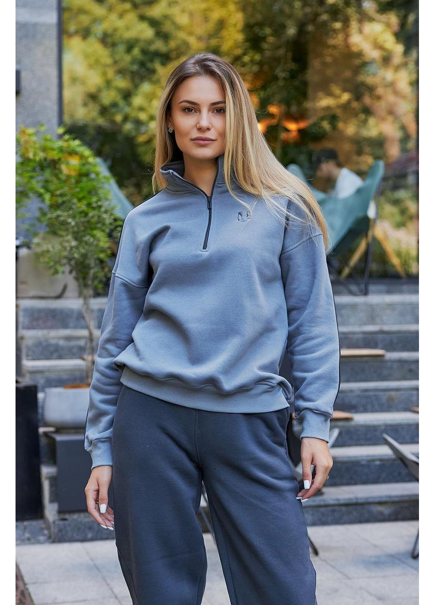 Кофта жіноча з начосом сіра (М196.4К) UMON (356129643)