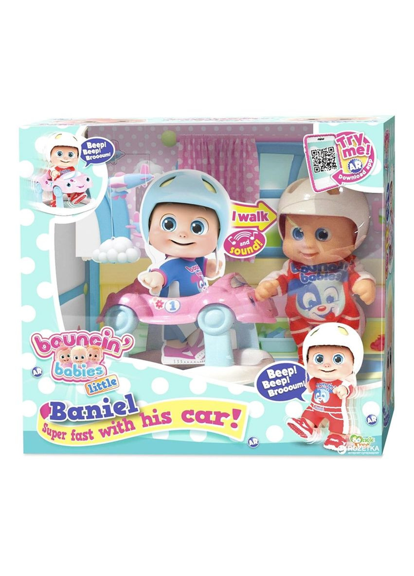 Маленька лялька-пупс "Bouncinʼ Babies Baniel little" з ходунками MIC (292252651)