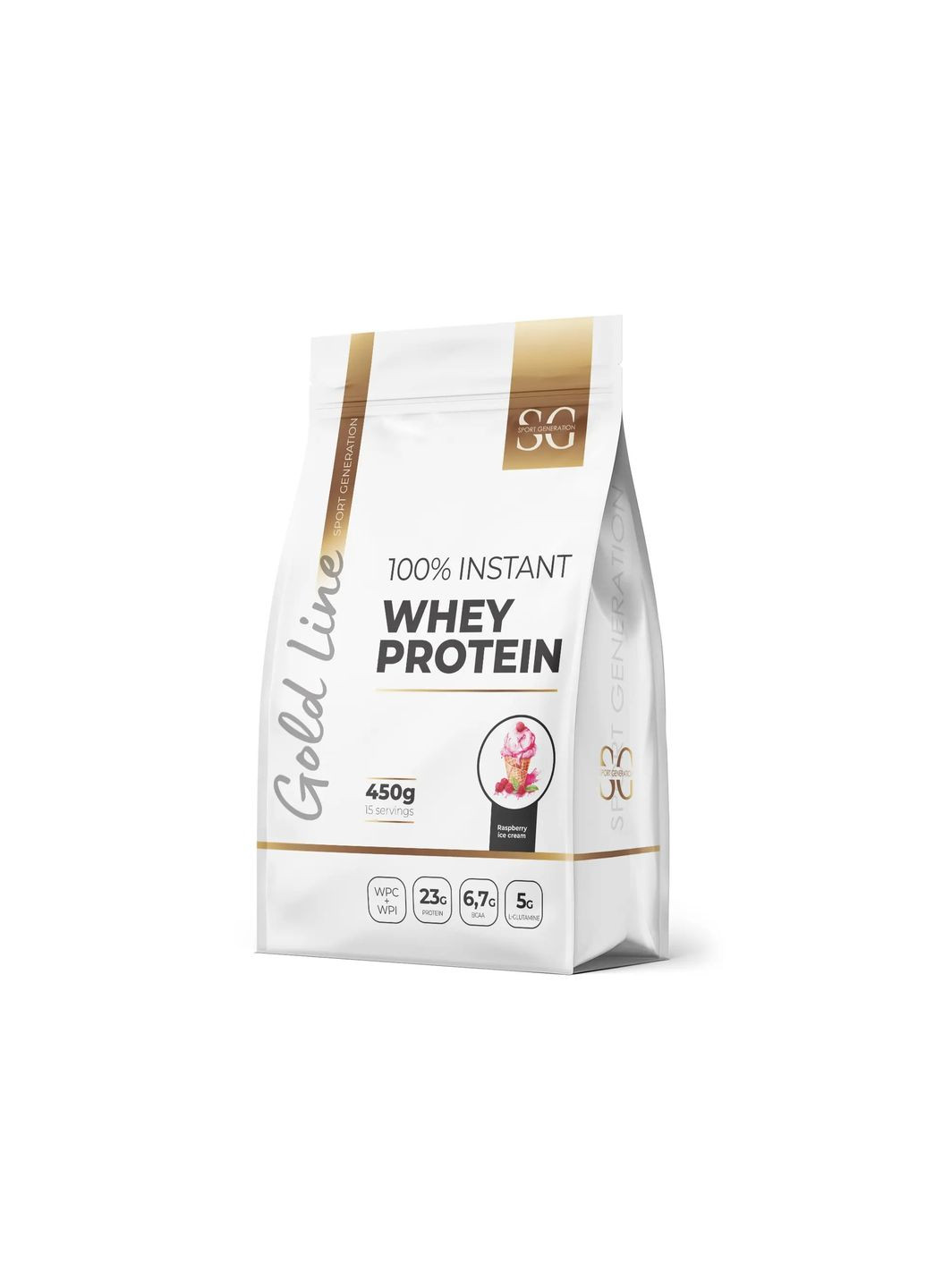 Протеїн Gold Premium 100% Instant Whey Protein 450 г, Raspberry Ice Cream Sport Generation (316308042)