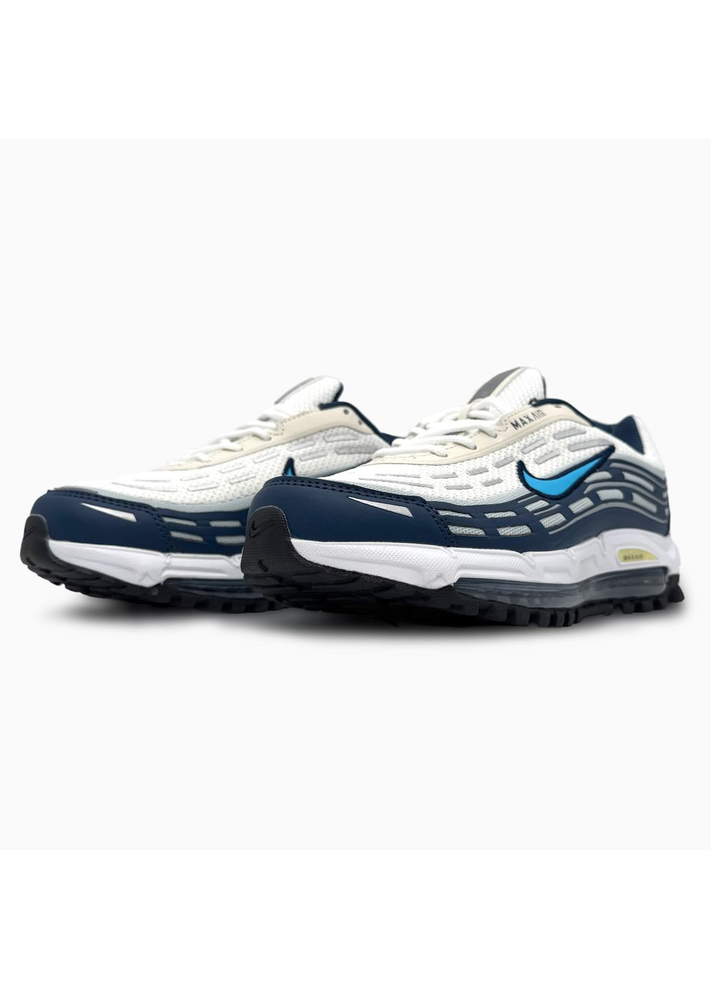 КРОСІВКИ ЖІНОЧІ NIKE AIR MAX TL 2.5 WHITE / BLACK / BLUE НАЙК АІР МАКС ТЛ 2.5 No Brand чорні демісезони (367169861)