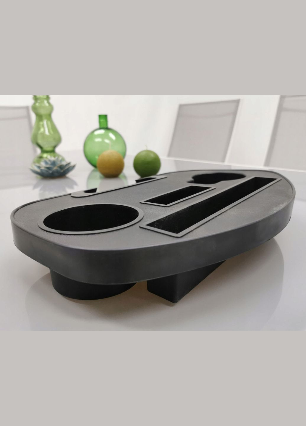 Полка-підстаканник для шезлонгів Faro Black Kontrast (336929464)