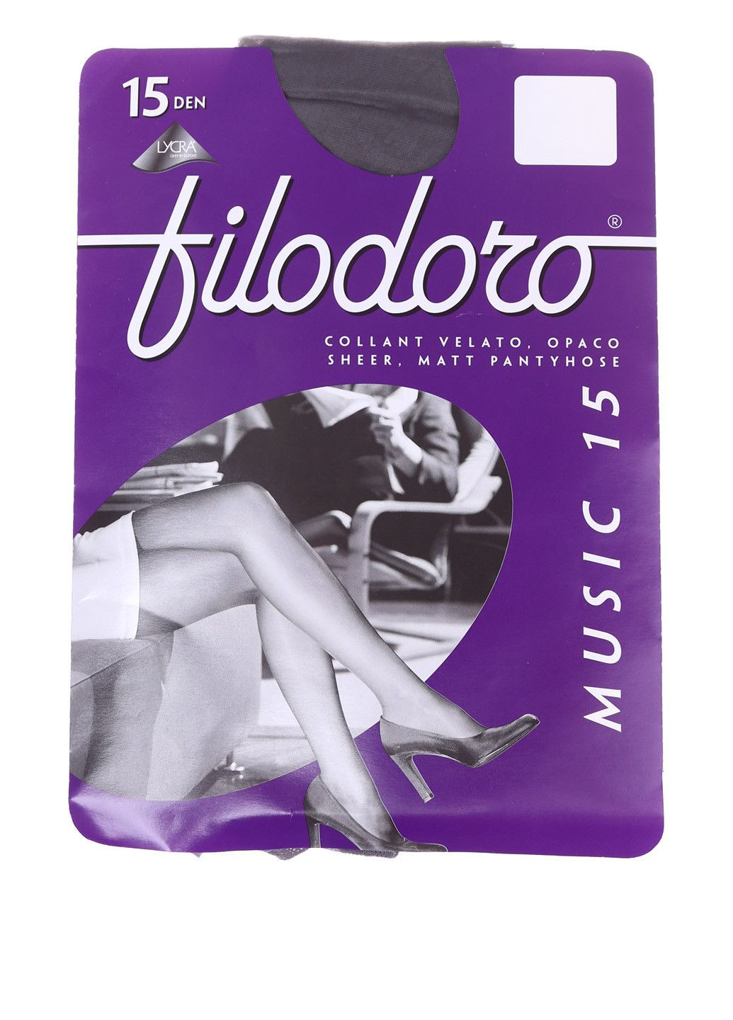 Колготи MUSIK15 Темно-сірий Filodoro (323157915)