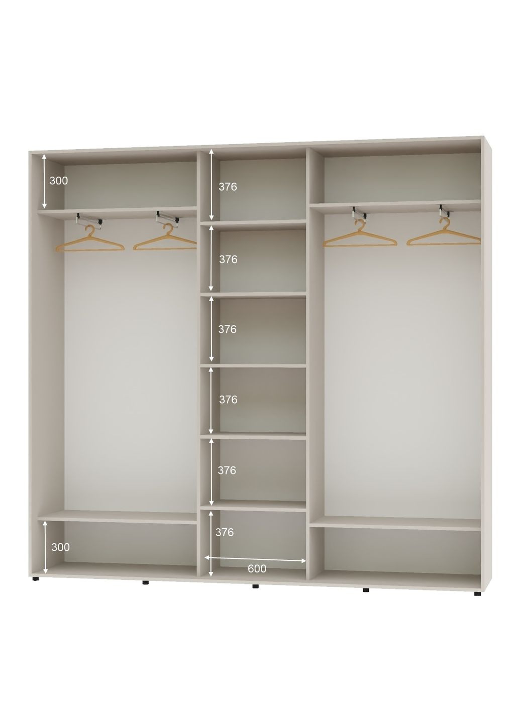 Шафа-купе тридверна 260*45*220 Кашемір 2 Дзеркала з піскострумним малюнком/Дзеркало ШК-04 Алекса (360477256)