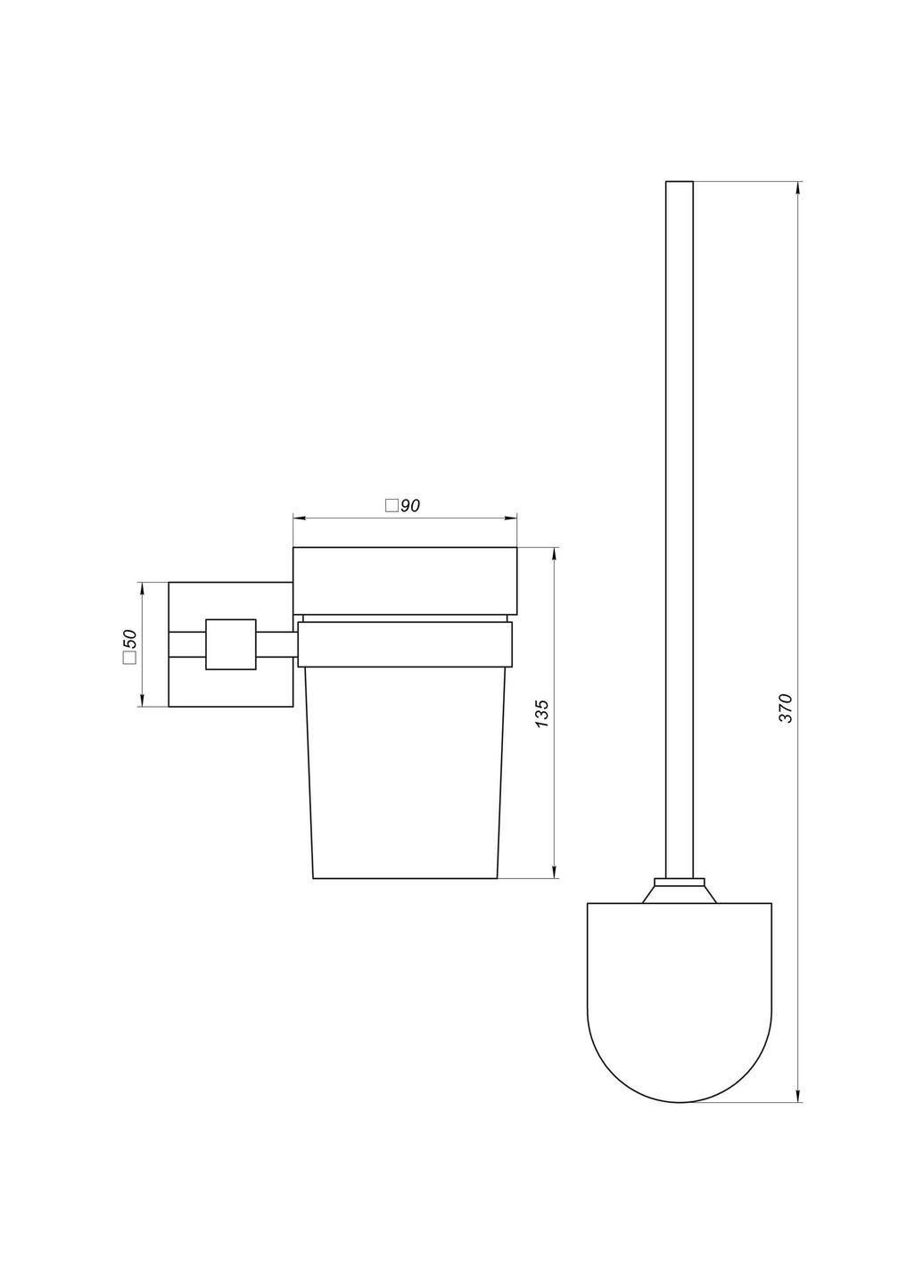 Йоржик настінний SQ 9429A SUS304 Globus Lux (336384906)