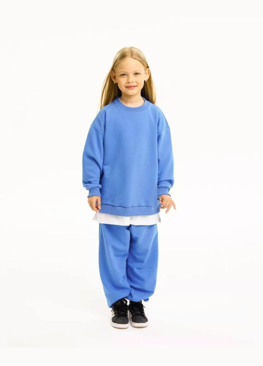 ‼️💯 Стильная новинка‼️ Базовый детский Oversize костюм унисекс! Для девочек и мальчиков. No Brand (331322005)