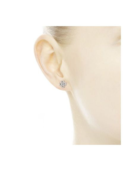 Срібні сережки Пандора кульчики "Пелюстки кохання" 290626CZ Kabluchka (355344228)