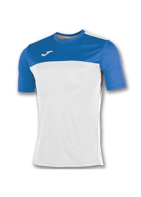 Белая футболка бело-синяя к/р winner 100946.207 Joma