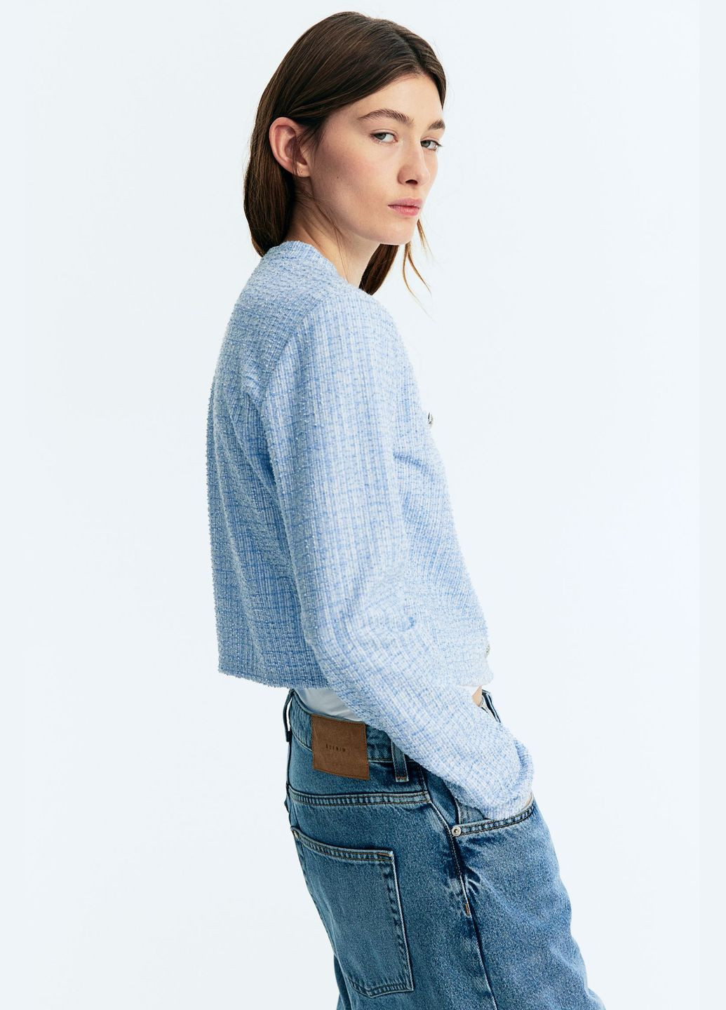 Голубой демисезонный кардиган H&M